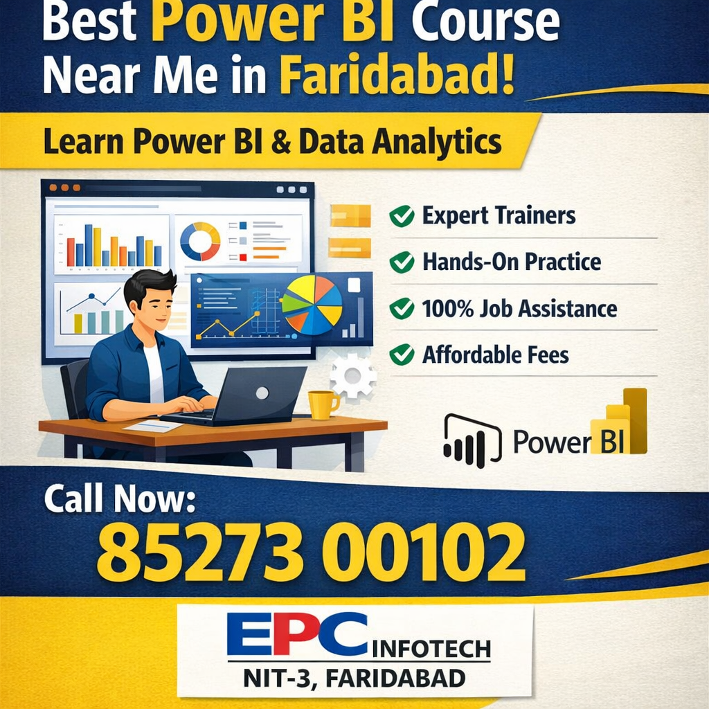 Best Power BI Course Near Me in Faridabad EPC Infotech