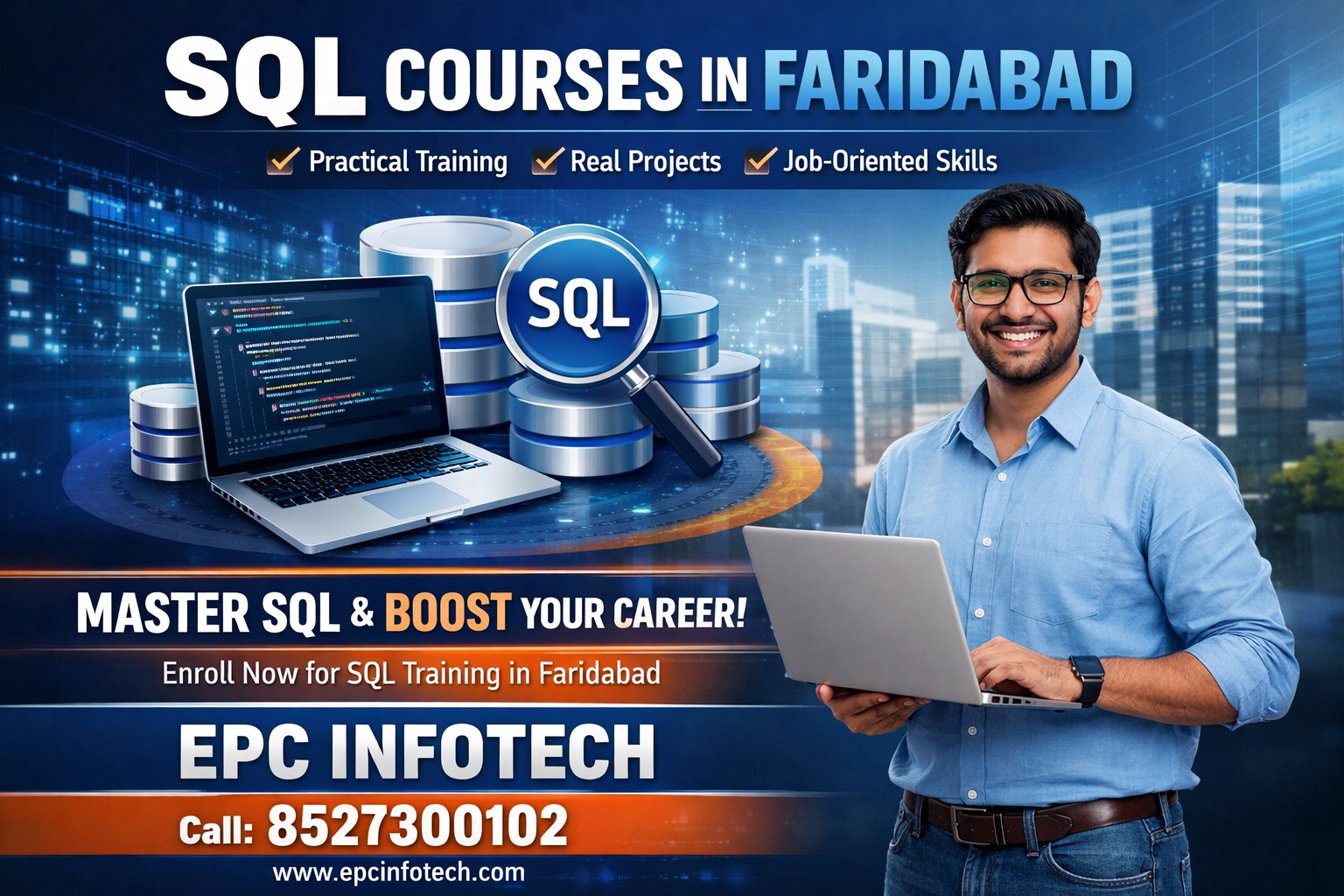 Learn SQL in Faridabad NIT -3 with EPC infotech
