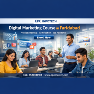 Digital Marketing Course in Faridabad at EPC Infotech with practical training
