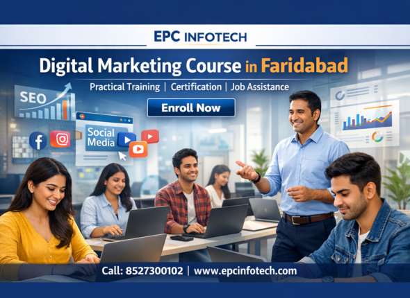 Digital Marketing Course in Faridabad at EPC Infotech with practical training