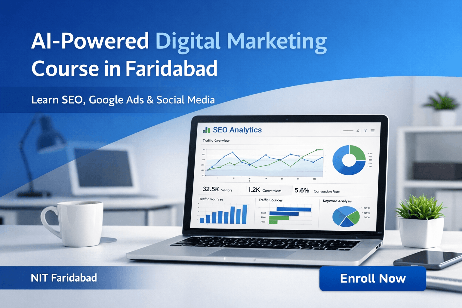 AI-powered digital marketing course in Faridabad classroom training at EPCINFOTECH